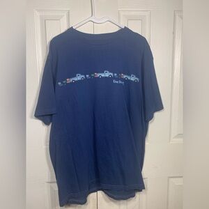 Unisex 2X Shirt Sleeve‎ T Shirt Blue Fine Dining Tailgating Truck T Shirt